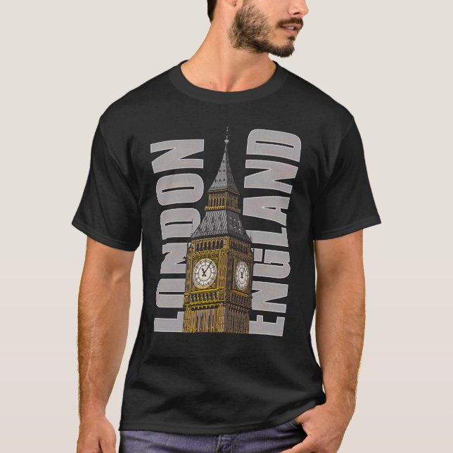 Big Ben Clock Tower London England Großbritannien T-Shirt (Vorderseite)