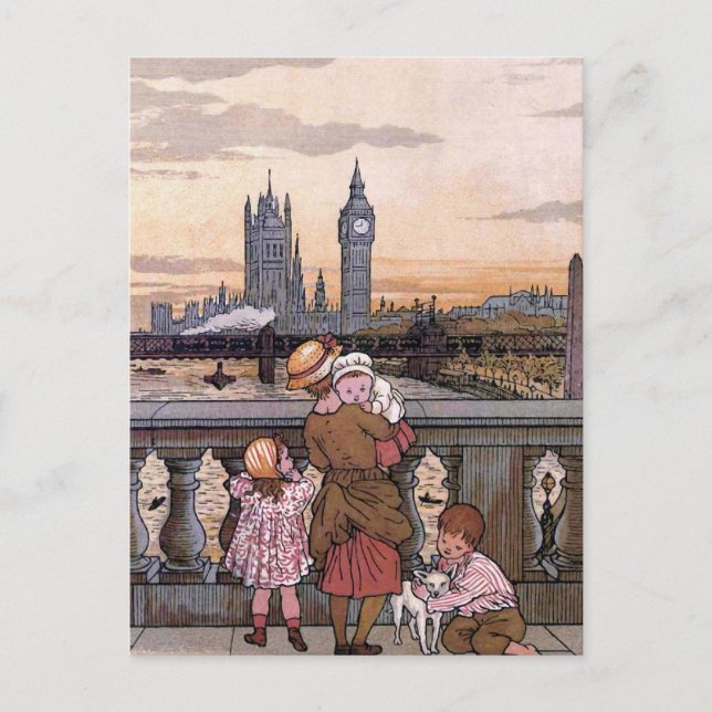 "Big Ben Clock Tower, London" Postkarte (Vorderseite)