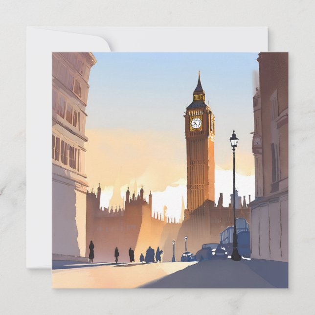 Big Ben Clocktower | London England UK Card (Vorderseite)