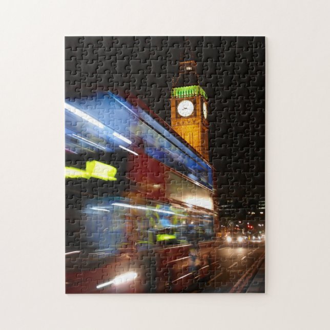 Big Ben - Double Decker Bus - London Puzzle (Vertikal)