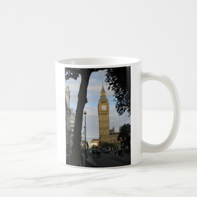 Big Ben durch die Tree-Tasse Kaffeetasse (Rechts)