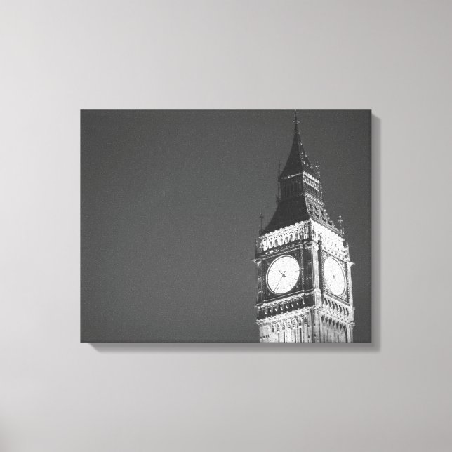 Big Ben Fotograf, extra große Leinwand drucken (Vorderseite)