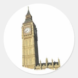 Big Ben (Glockenturm), London Runder Aufkleber