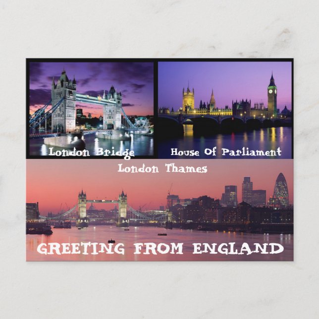 Big-ben-Häuser-of-Parliament_-london_-england,... Postkarte (Vorderseite)