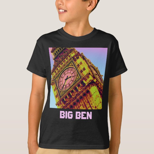 Big Ben in der Farbe T-Shirt (Vorderseite)