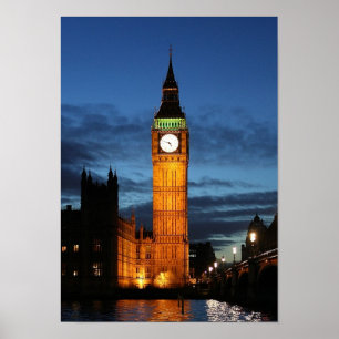 Big Ben in der Nacht Poster