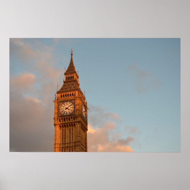 Big Ben in London als Plakatdruck Poster (Vorne)