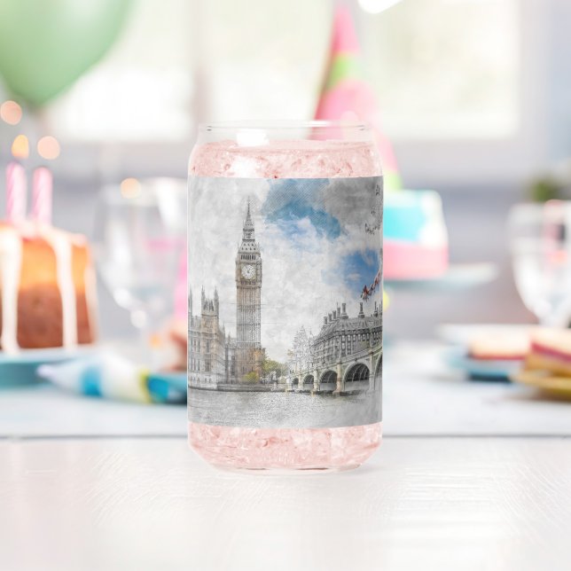 Big Ben London Can Glass | Artistic UK Travel  Dosenglas (Insitu (Geburtstag))