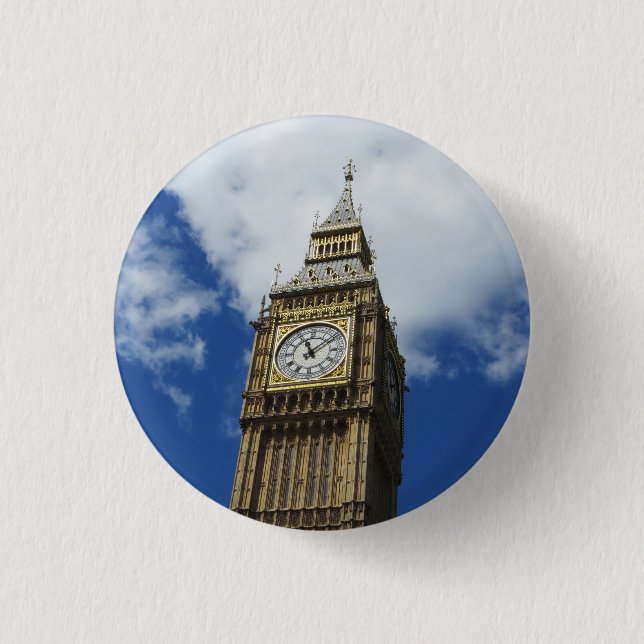 Big Ben, London, England Button (Vorderseite)