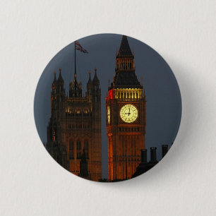 Big Ben-London-England Button