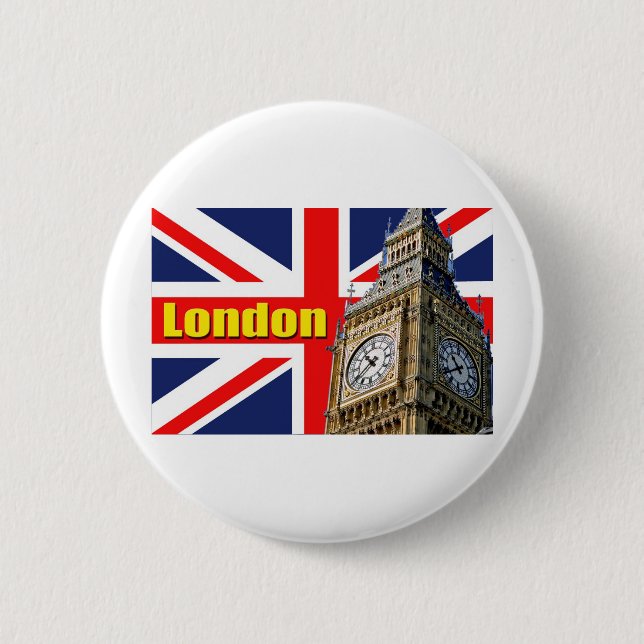 Big Ben - London - England Button (Vorderseite)