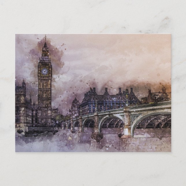 Big Ben - London, England Postkarte (Vorderseite)