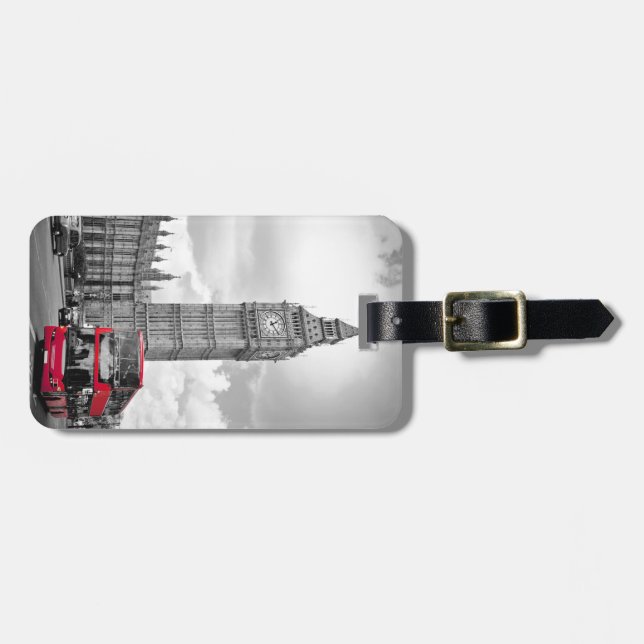 Big Ben London Gepäckanhänger (Vorderseite horizontal)