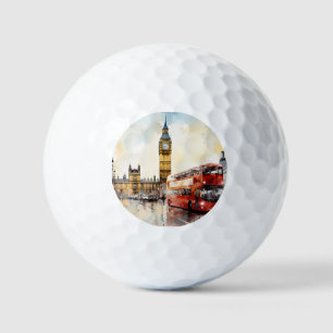Big Ben, London. Golfball