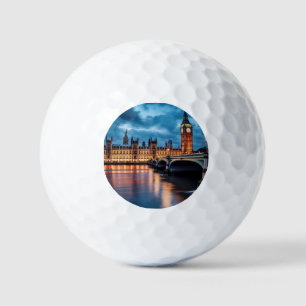 Big Ben, London. Golfball