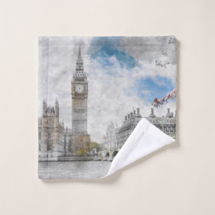 Big Ben, London, Großbritannien Waschlappen