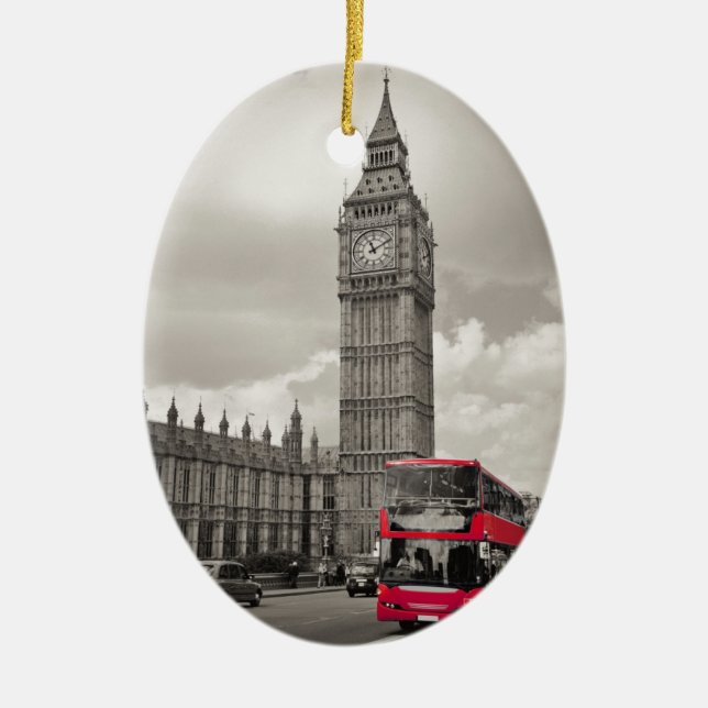 Big Ben London Keramik Ornament (Vorne)