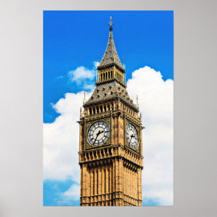 Big Ben, London, Landschaftsfoto Poster