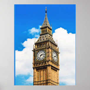 Big Ben, London, Landschaftsfoto Poster