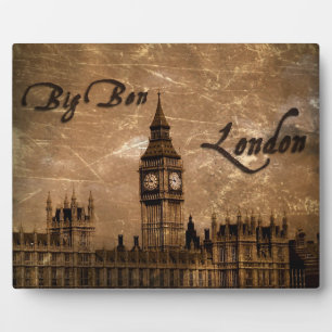 Big Ben, London-Plakette Fotoplatte