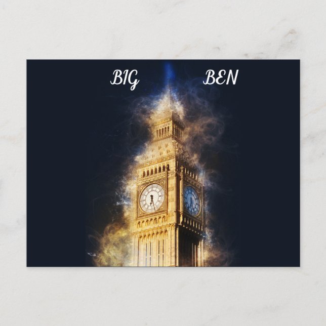 Big Ben London Postkarte (Vorderseite)
