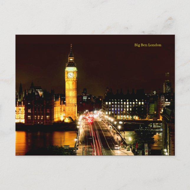 Big Ben London Postkarte (Vorderseite)
