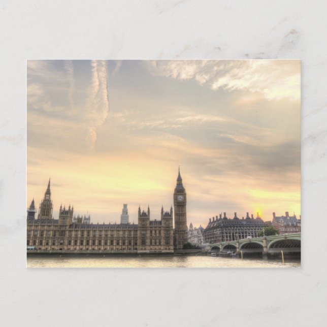 Big Ben, London Postkarte (Vorderseite)