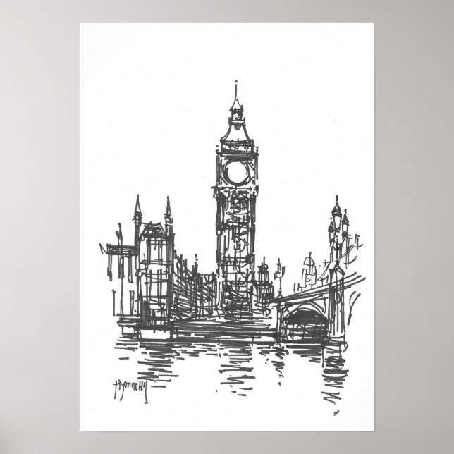 Big Ben London Print Poster (Vorne)