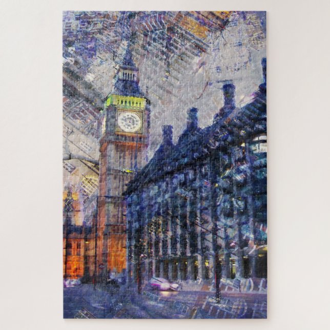 Big Ben London. Puzzle (Vertikal)