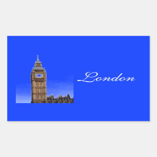 Big Ben - London Rechteckiger Aufkleber