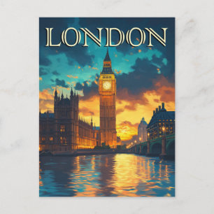 Big Ben, London Reise Postkarte
