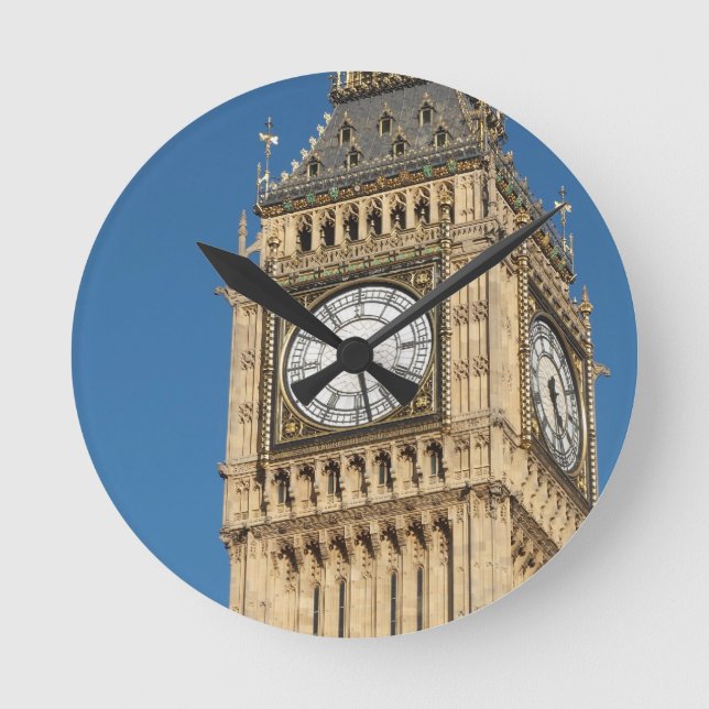Big Ben London Runde Wanduhr (Vorderseite)