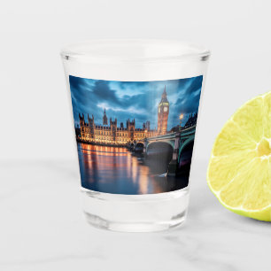 Big Ben, London. Schnapsglas