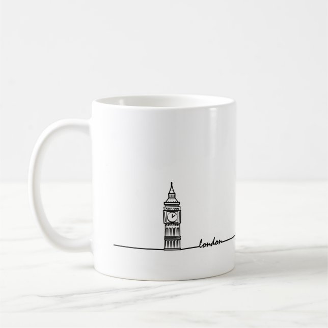 Big Ben London Tasse, Big Ben Tasse, London Gesche Kaffeetasse (Links)