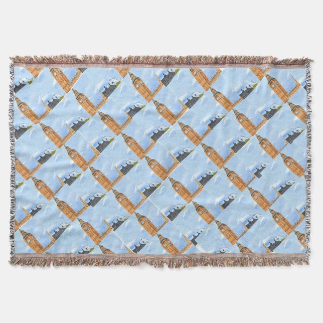 Big Ben London Throw Blanket Decke (Vorderseite)
