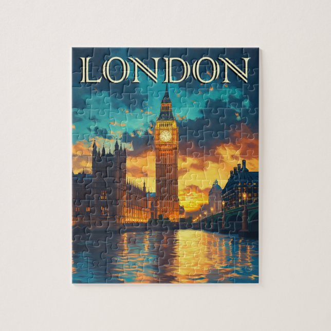 Big Ben, London Travel Puzzle (Vertikal)