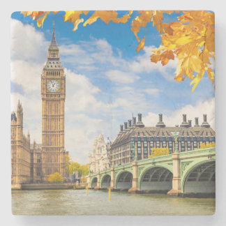 Big Ben mit Autumn Leaves, London Steinuntersetzer
