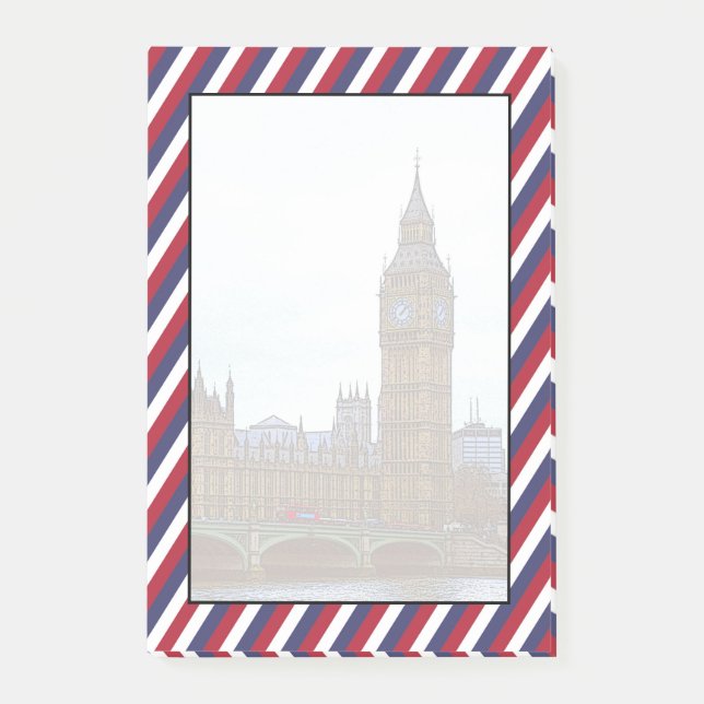 Big Ben, Palace of Westminster, London, Vereinigte Post-it Klebezettel (Vorderseite)