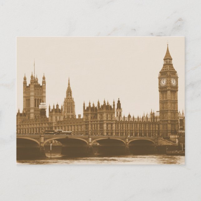 Big Ben - Parlament - Westminster Bridge Postcard Postkarte (Vorderseite)