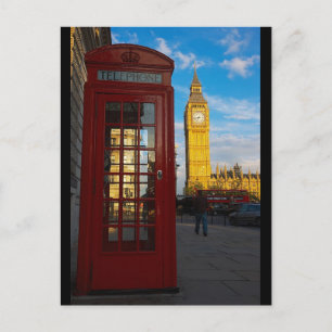 Big Ben & Phone Box Postkarte