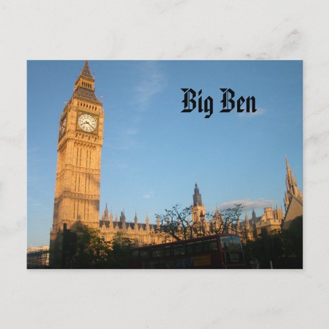Big Ben Postcard Postkarte (Vorderseite)