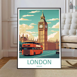 Big Ben Reise Druck Wandkunst Big Ben Wandhänger Poster