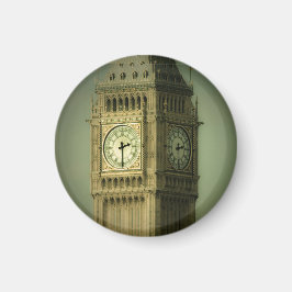 Big Ben Round Fridge Magnet