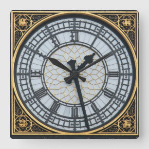 Big Ben-Spaßuhr Quadratische Wanduhr
