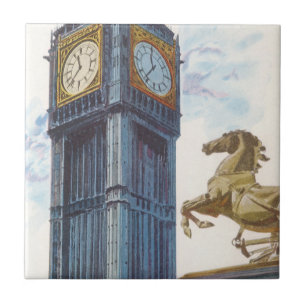 Big Ben Uhrturm im Palace of Westminster Fliese