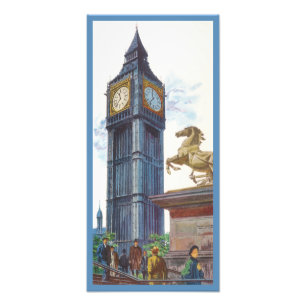 Big Ben Uhrturm im Palace of Westminster Fotodruck