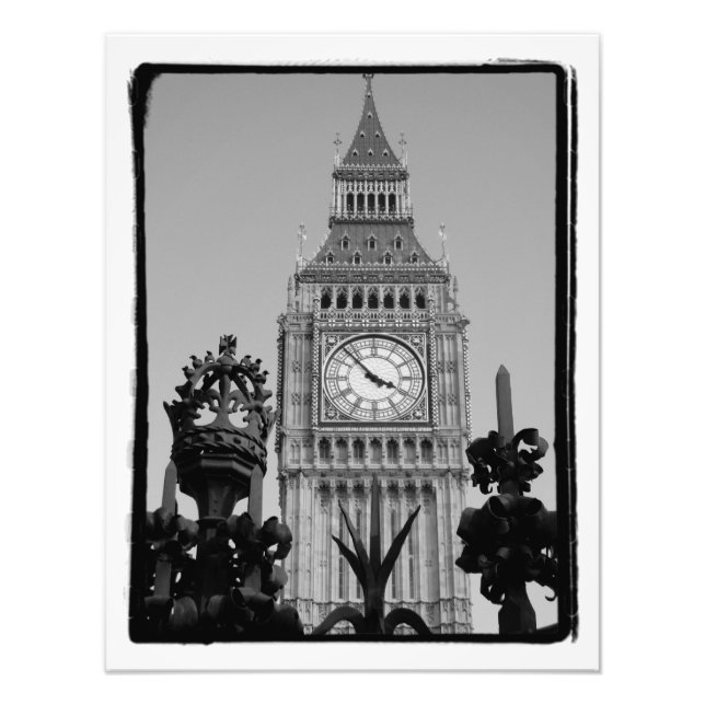 "Big Ben" Uhrturm im Westminster Palace Fotodruck (Vorne)