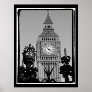 "Big Ben" Uhrturm im Westminster Palace Poster