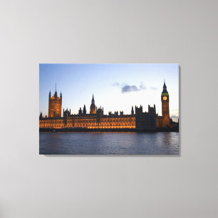 Big Ben und das Houses of Parliament in der Stadt Leinwanddruck