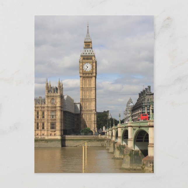 Big Ben und Houses of Parliament - London Postkarte (Vorderseite)